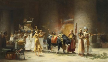 The Procession of the Sacred Bull Anubis Frederick Arthur Bridgman Oil Paintings